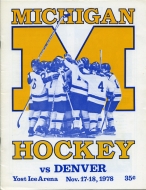 1978-79 U. of Michigan game program