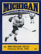 1982-83 U. of Michigan game program