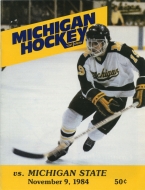 1984-85 U. of Michigan game program