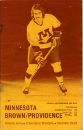 1977-78 U. of Minnesota game program