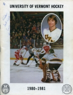 1980-81 U. of Vermont game program