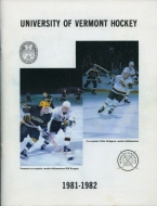 1981-82 U. of Vermont game program