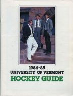 1984-85 U. of Vermont game program