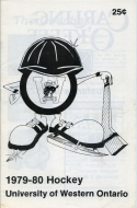 1979-80 U. of Western Ontario game program