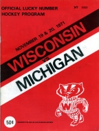 1971-72 U. of Wisconsin game program