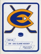 1987-88 U. of Wisconsin Eau Claire game program