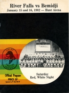 1981-82 U. of Wisconsin River Falls game program