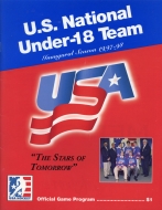 1997-98 USNTDP Under-18 Team game program
