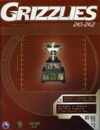 2001-02 Utah Grizzlies game program
