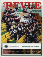 1995-96 Val d'Or Foreurs game program