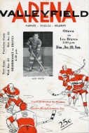 1953-54 Valleyfield Braves game program