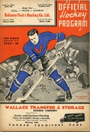 1949-50 Vancouver Canucks game program