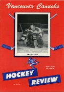 1958-59 Vancouver Canucks game program