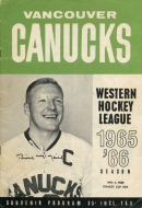 1965-66 Vancouver Canucks game program