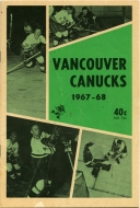 1967-68 Vancouver Canucks game program