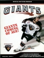 2003-04 Vancouver Giants game program