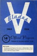 1963-64 Vernon Blades game program