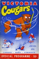 1950-51 Victoria Cougars game program