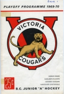 1969-70 Victoria Cougars game program