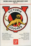 1971-72 Victoria Cougars game program