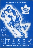 1966-67 Victoria Maple Leafs game program