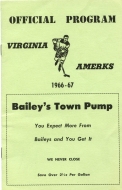 1966-67 Virginia Amerks game program