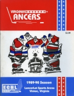1989-90 Virginia Lancers game program