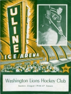 1946-47 Washington Lions game program
