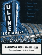 1948-49 Washington Lions game program