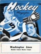 1951-52 Washington Lions game program