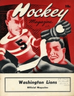 1952-53 Washington Lions game program