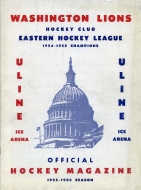 1955-56 Washington Lions game program