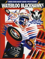 1992-93 Waterloo Black Hawks game program