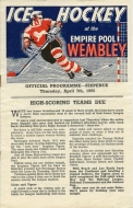 1954-55 Wembley Lions game program
