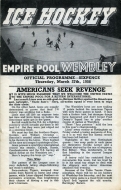 1957-58 Wembley Lions game program