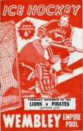 1959-60 Wembley Lions game program