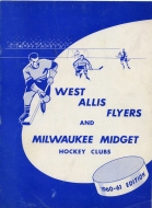 1960-61 West Allis Flyers game program