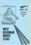 1973-74 West Kildonan North Stars game program