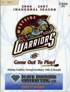 2006-07 Westside Warriors game program