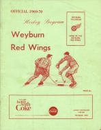 1969-70 Weyburn Red Wings game program