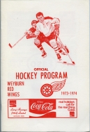 1973-74 Weyburn Red Wings game program