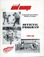 1987-88 Weyburn Red Wings game program