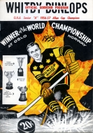 1958-59 Whitby Dunlops game program