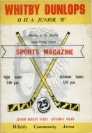 1964-65 Whitby Dunlops game program