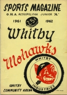 1961-62 Whitby Mohawks game program