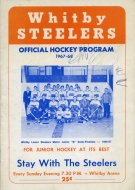 1967-68 Whitby Steelers game program