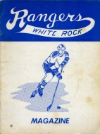 1971-72 White Rock Rangers game program