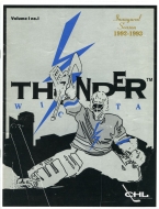 1992-93 Wichita Thunder game program