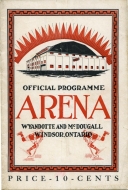 1928-29 Windsor Bulldogs game program
