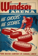 1953-54 Windsor Bulldogs game program